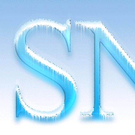 Snow capped text image 4